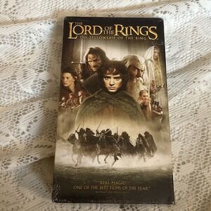 The Lord Of The Rings The Fellowship Of The Rings VHS Tape 2002 New Sealed